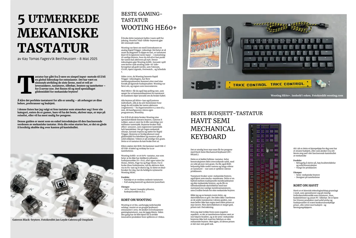 5 Awesome keyboards - Buying guide