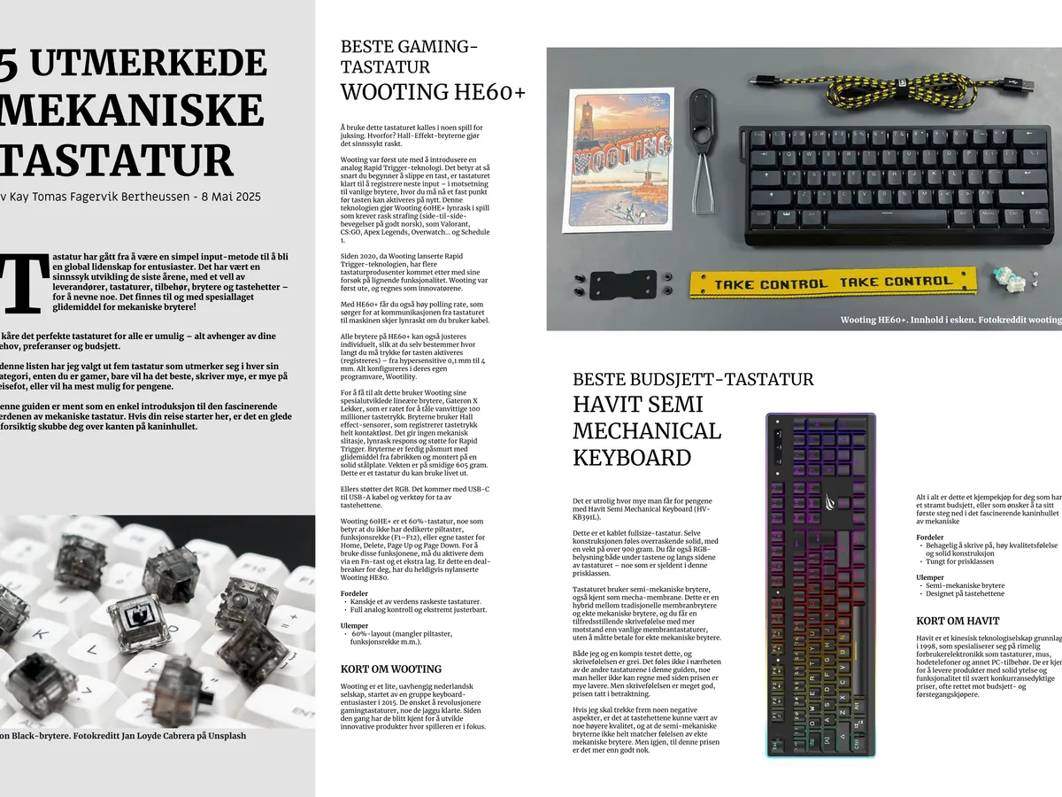 5 Awesome keyboards - Buying guide
