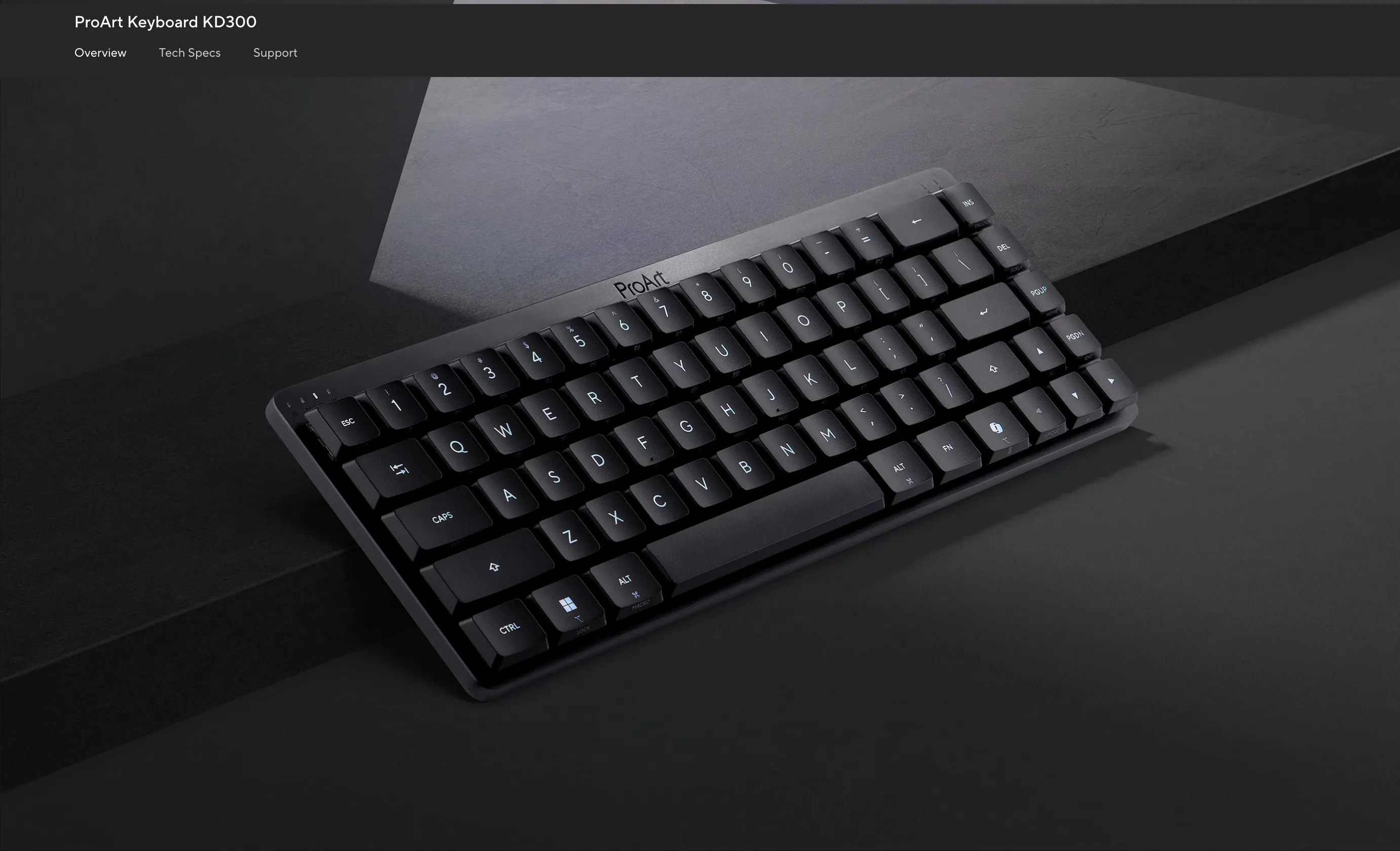 ASUS ProArt KD300 on desk