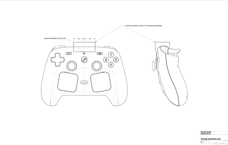 Valve releases 3D CAD files for the new Steam Controller