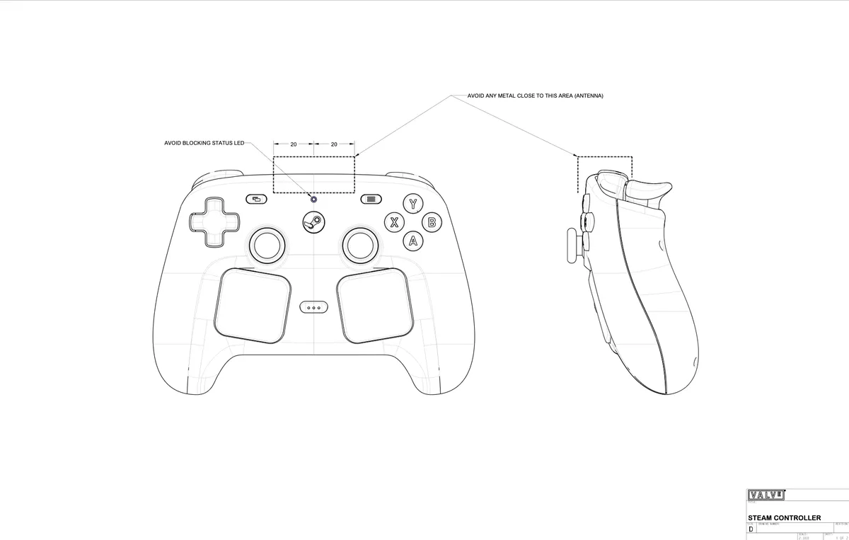Valve releases 3D CAD files for the new Steam Controller