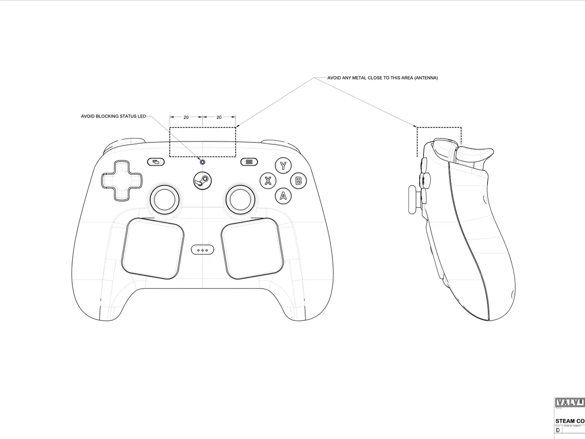 Valve releases 3D CAD files for the new Steam Controller