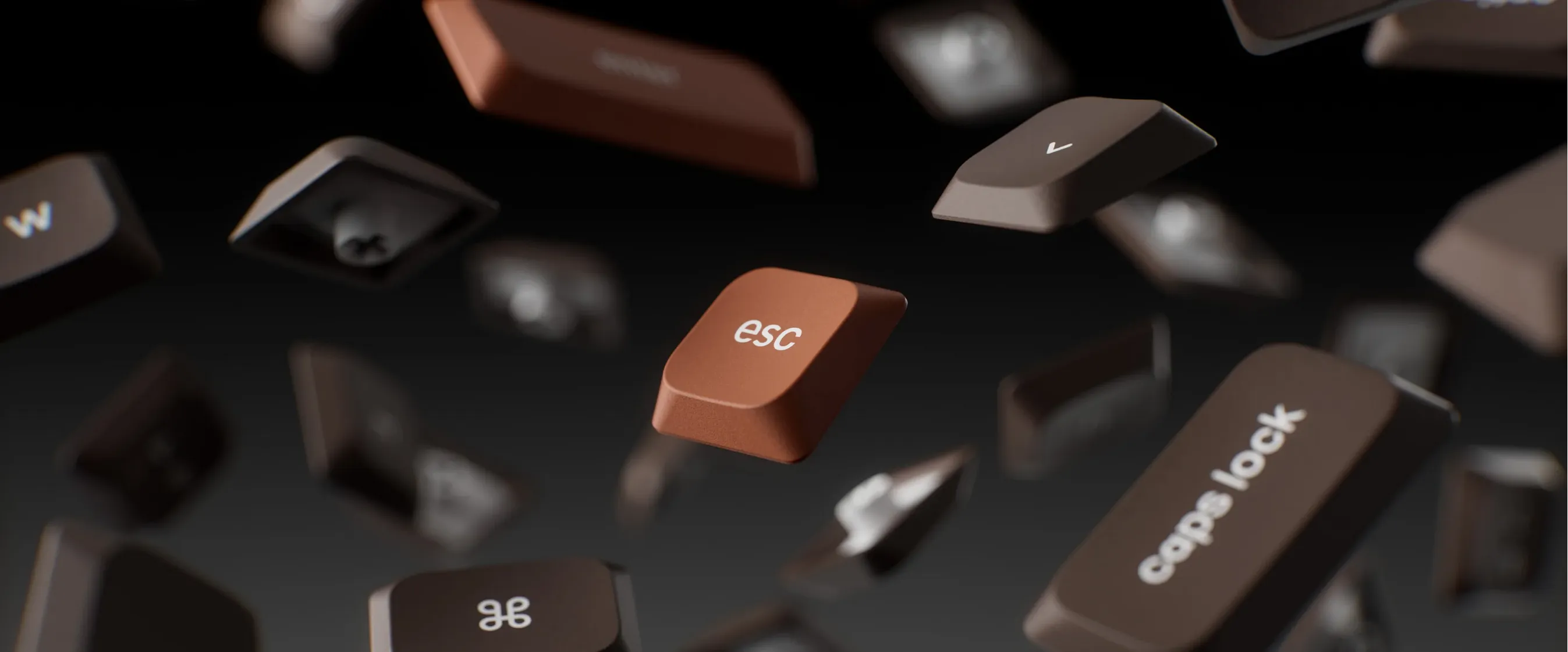 Brown Esc key on the K3 Max All-Wood Edition