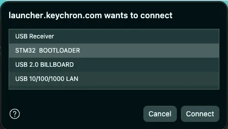 Firmware upgrade, choosing the correct bootloader