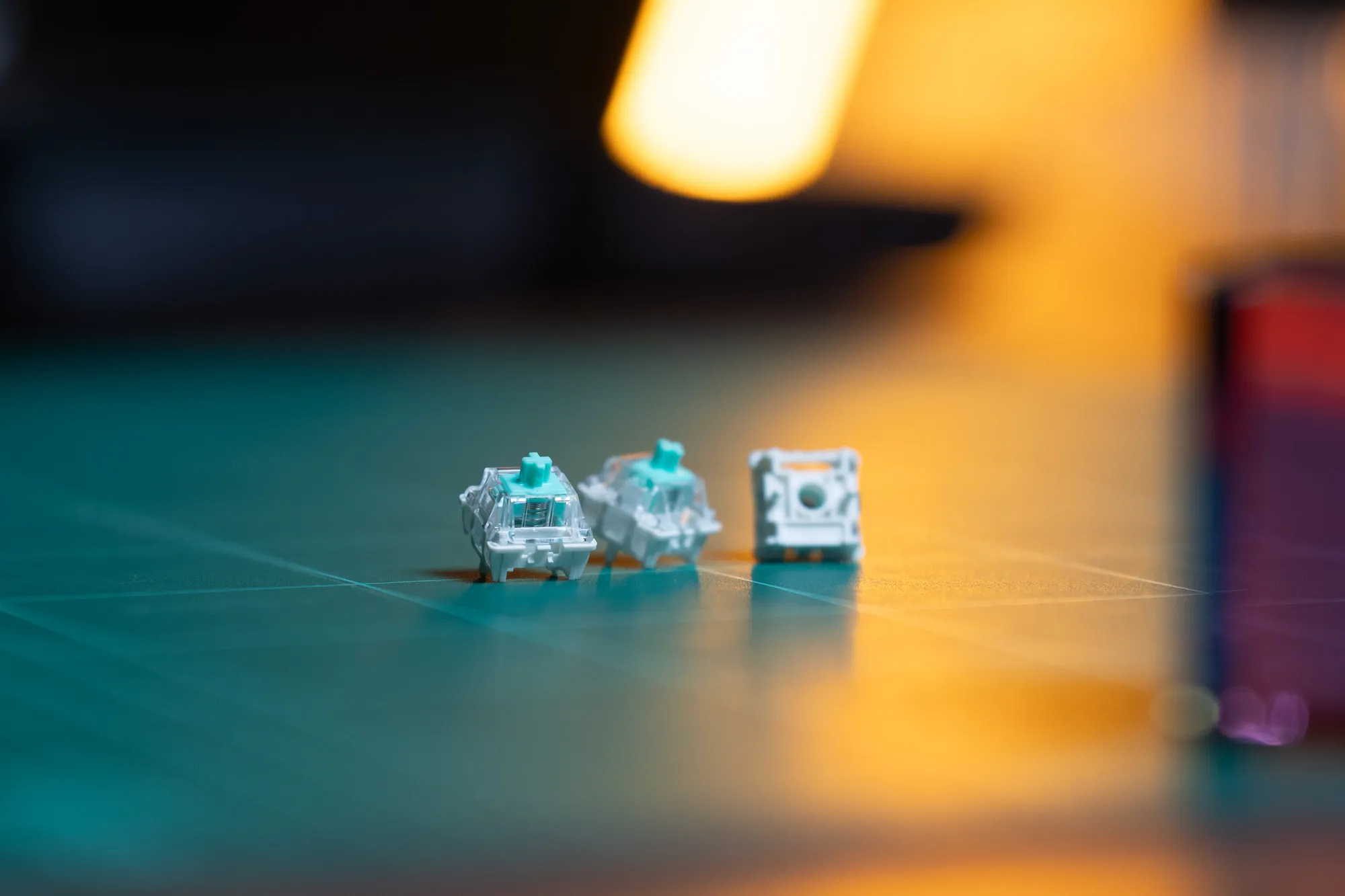 Close up of Lekker V2 switches