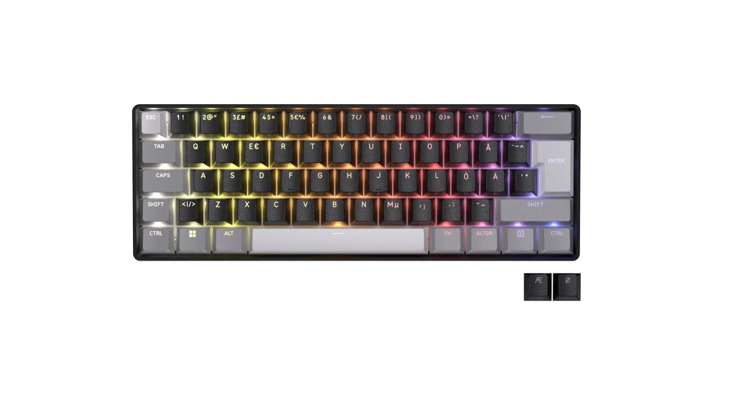 Corsair Clipper Pro Mini 60 in ISO layout with a large enter key