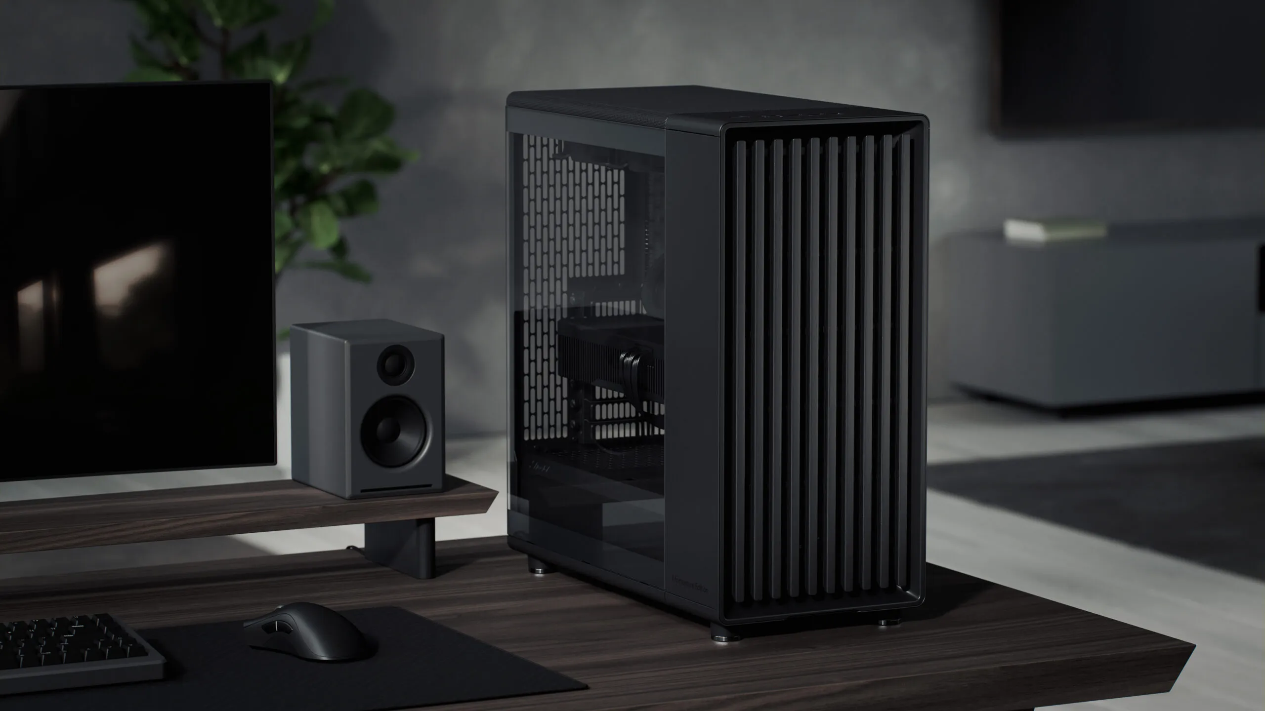 The North Momentum Edition up close, showing the blackened oak slats and dark side panel