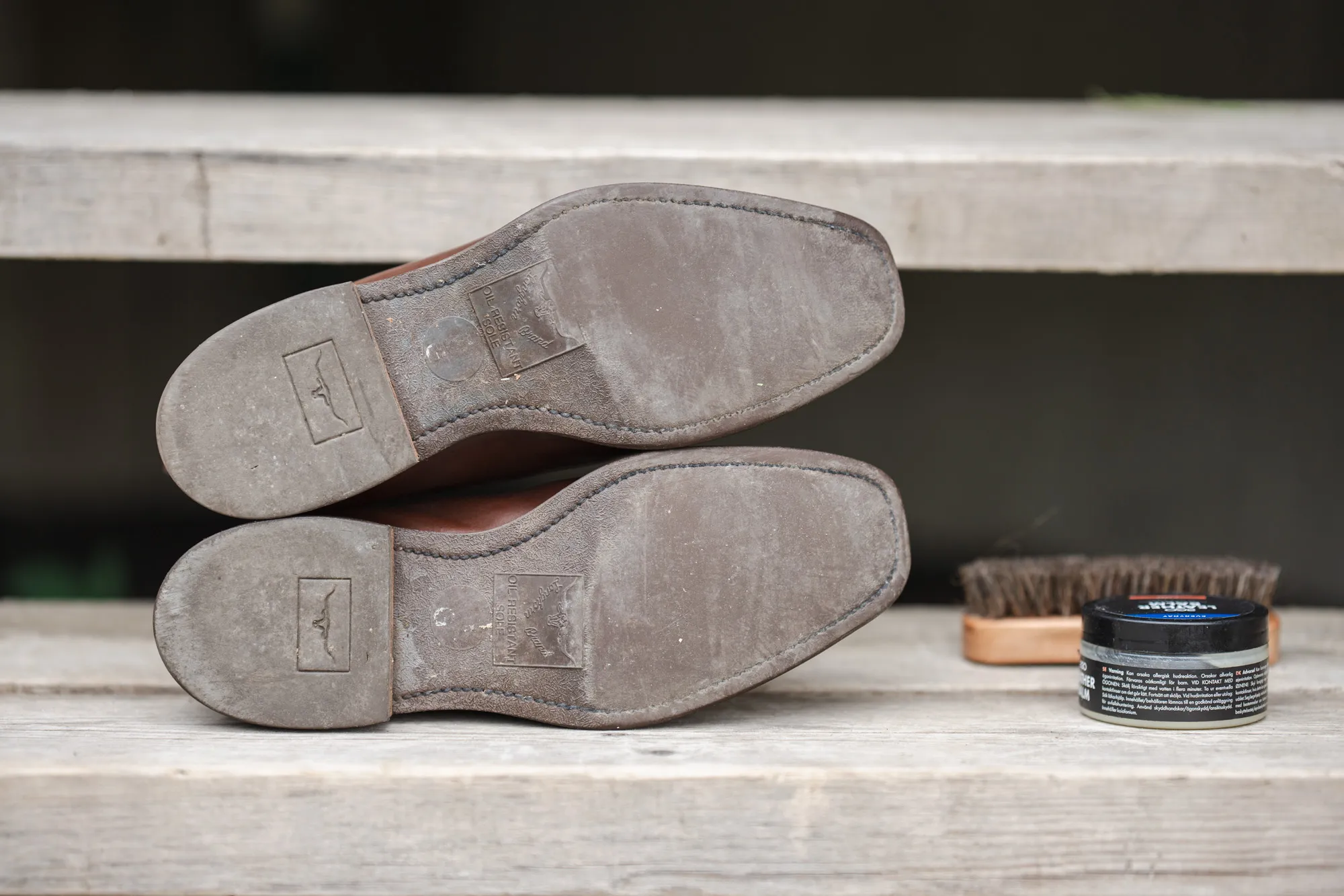 The smooth rubber sole on the R.M. Williams Comfort Craftsman