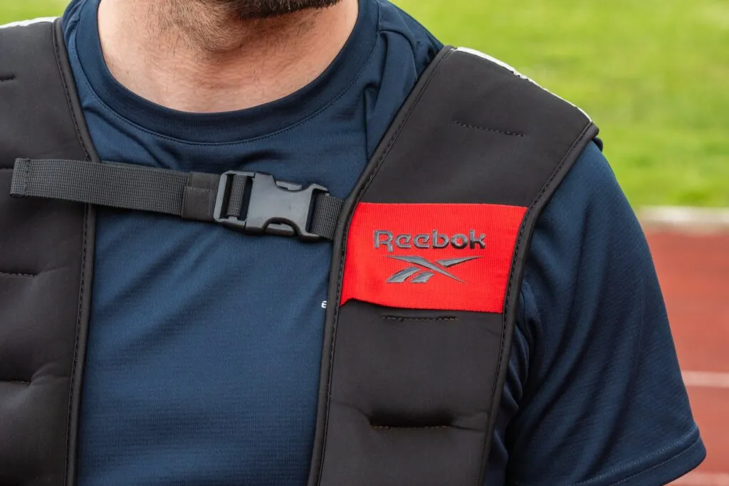 Closeup of the Reebok vest