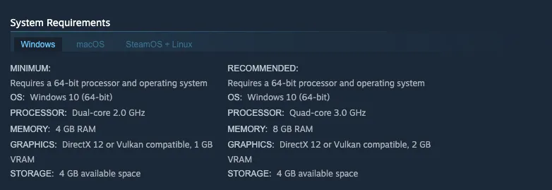 Slay the Spire 2 system requirements