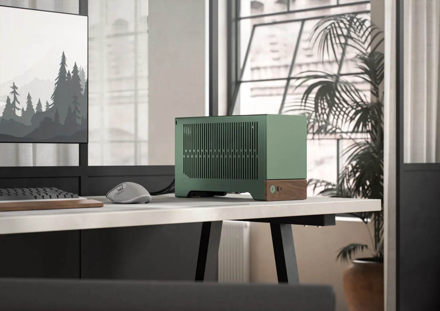 Fractal Design Terra in the color Jade
