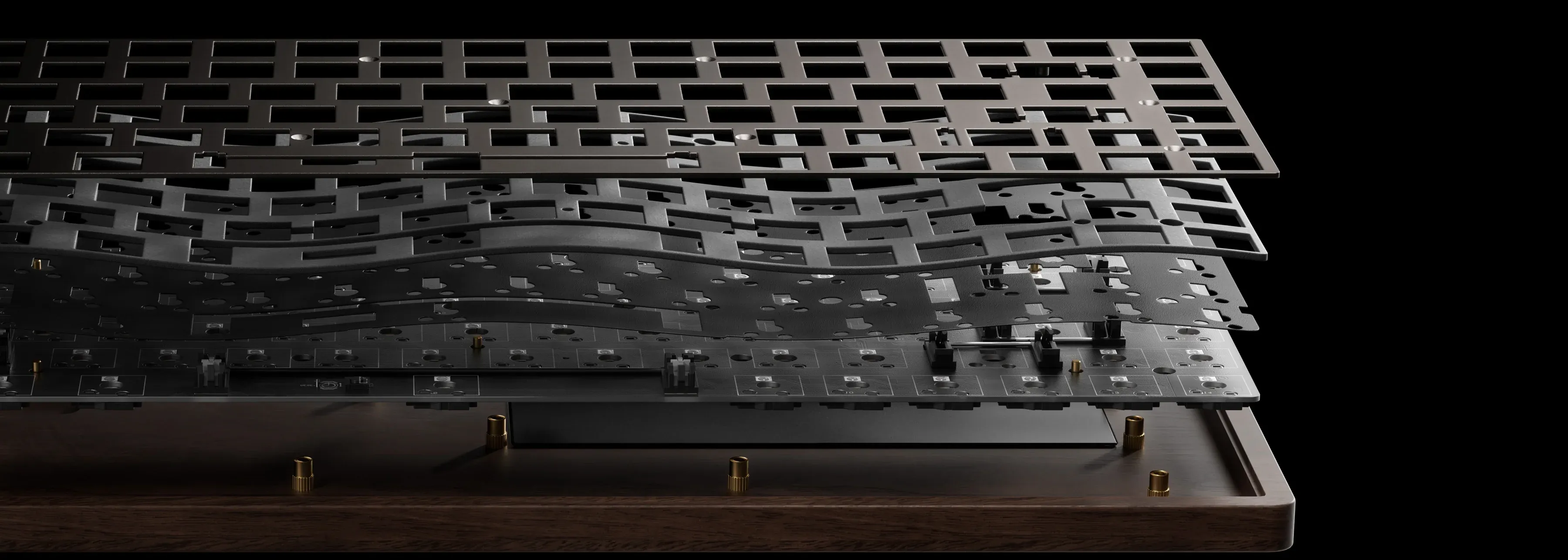 Interior of the K3 Max All-Wood Edition showing foam layers