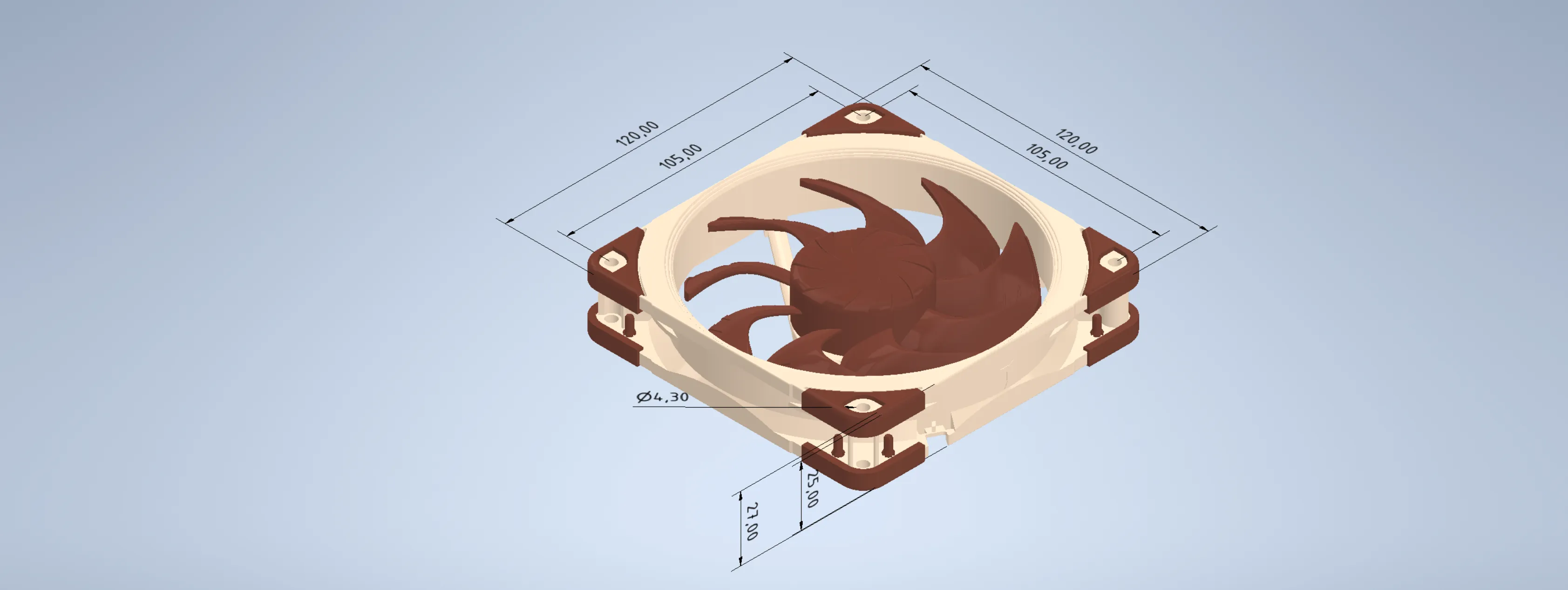 Noctua NF-A12x25 G2 public CAD header render